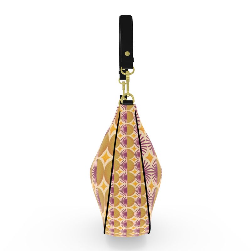Floral Sun Curve Hobo Bag