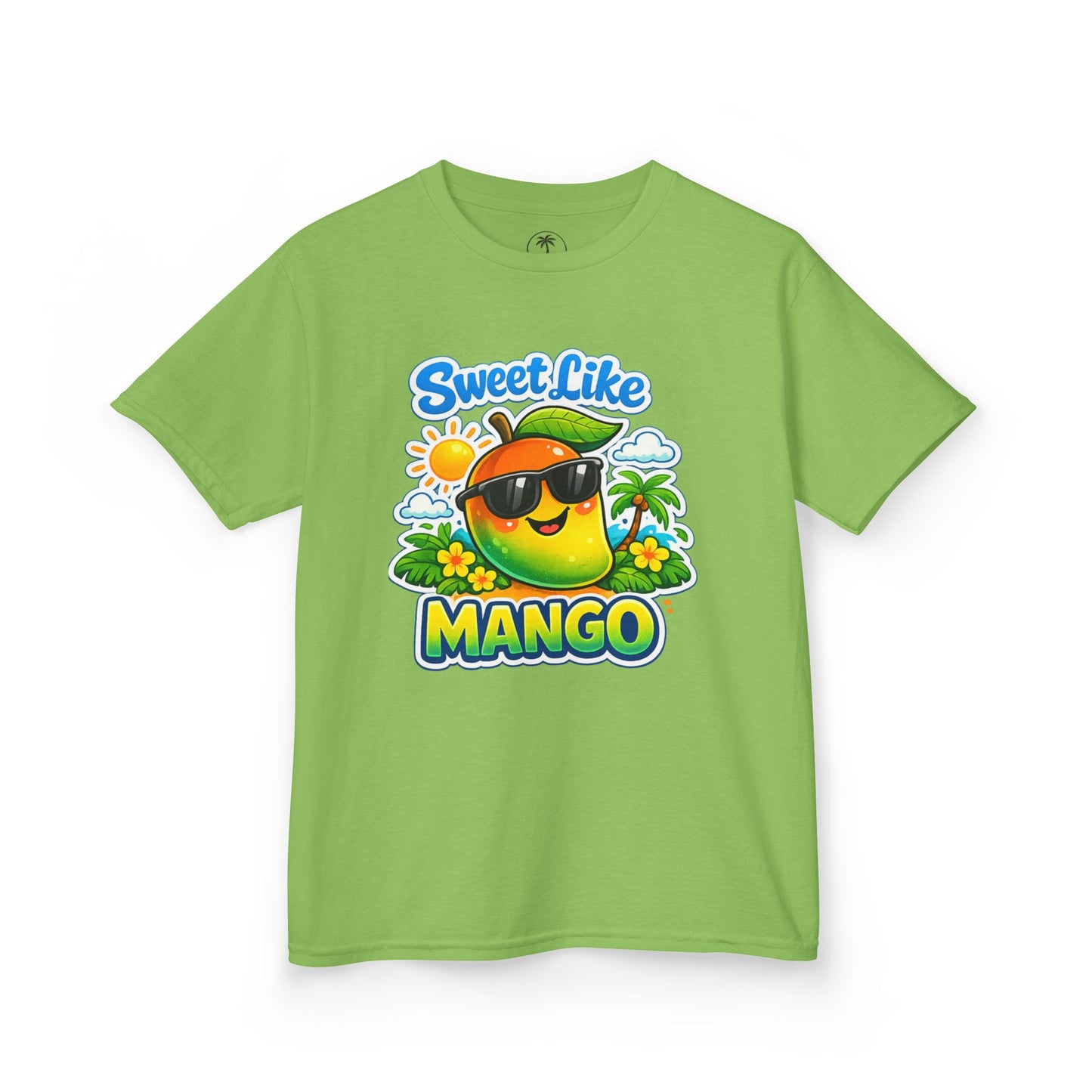Sweet Like Mango Kids T-Shirt - Cute Sunglasses Mango Graphic Tee for Children