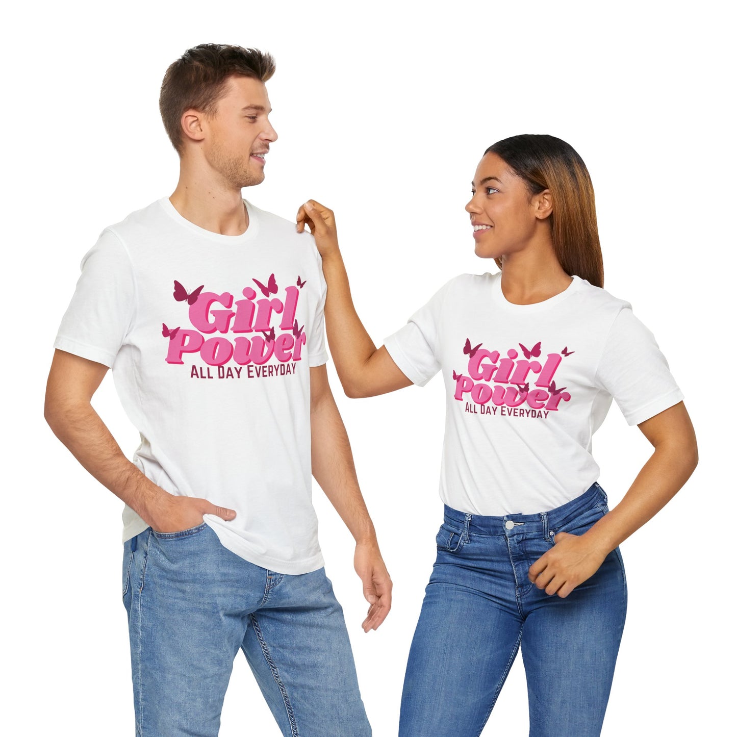 Girl Power All Day Everyday Unisex Jersey Short Sleeve Tee