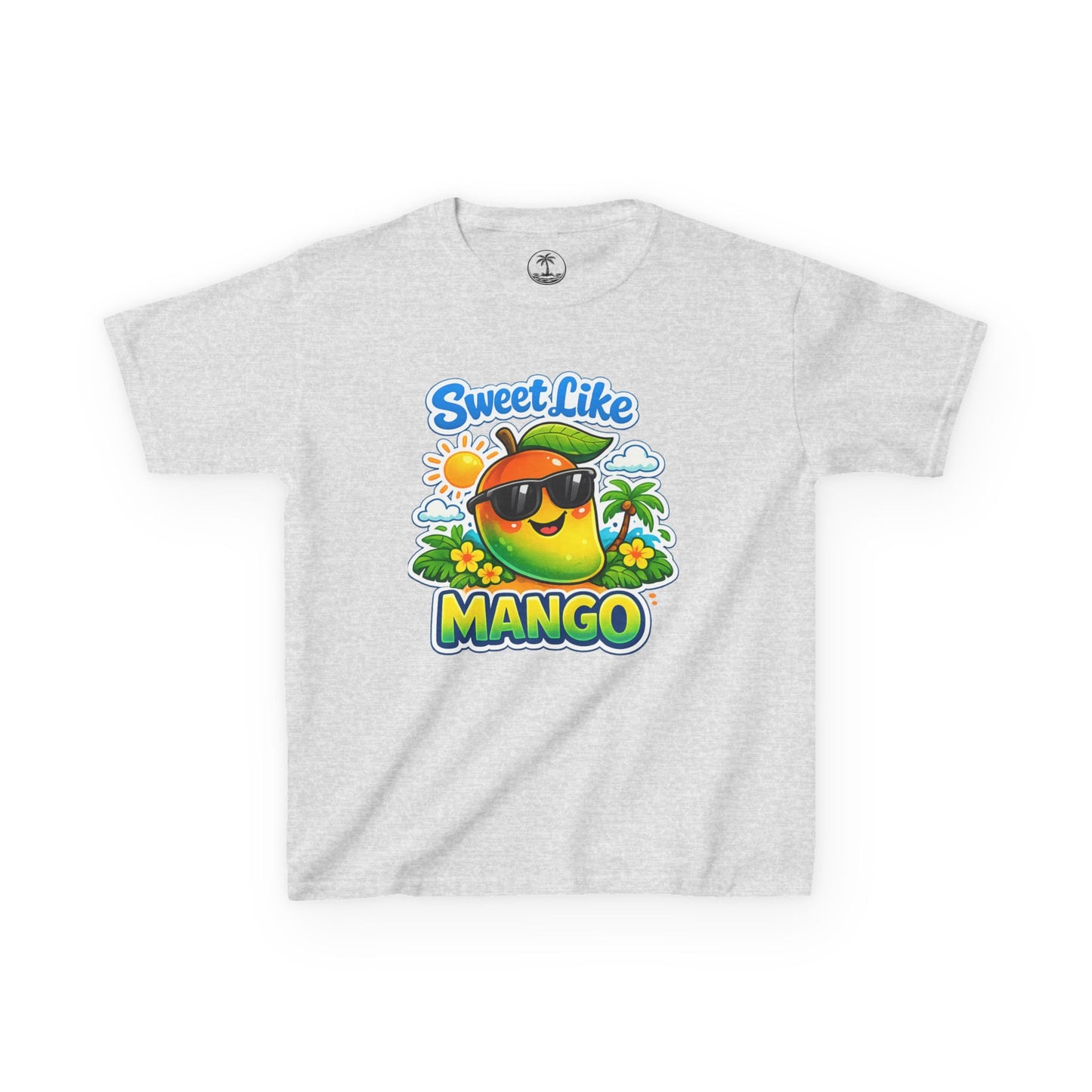 Sweet Like Mango Kids T-Shirt - Cute Sunglasses Mango Graphic Tee for Children