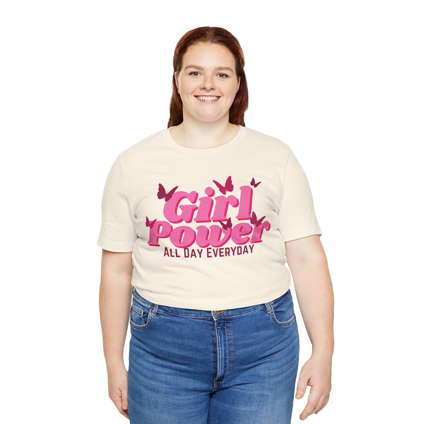 Girl Power All Day Everyday Unisex Jersey Short Sleeve Tee