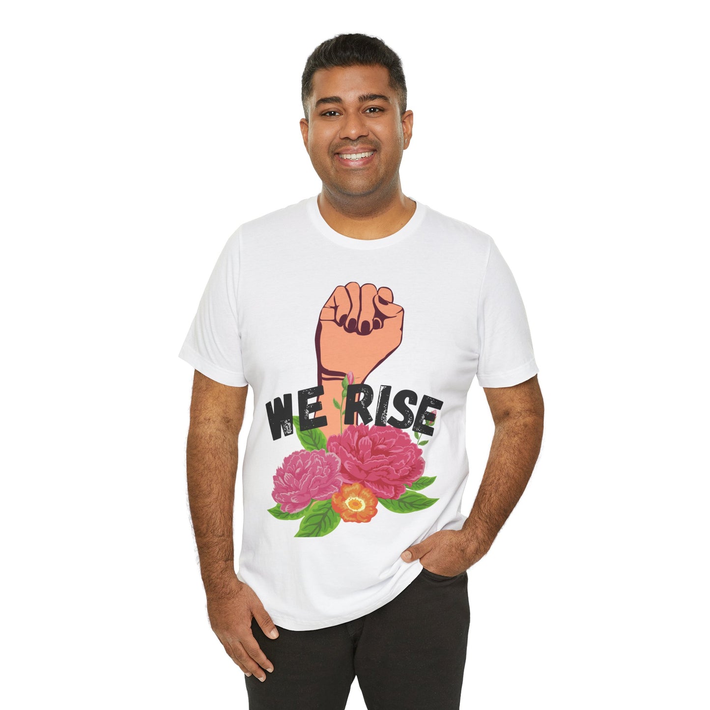 We Rise Unisex Jersey Short Sleeve Tee