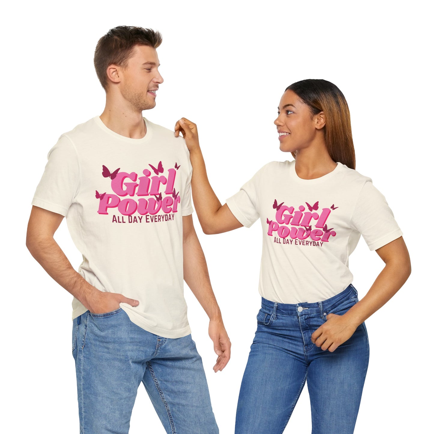 Girl Power All Day Everyday Unisex Jersey Short Sleeve Tee