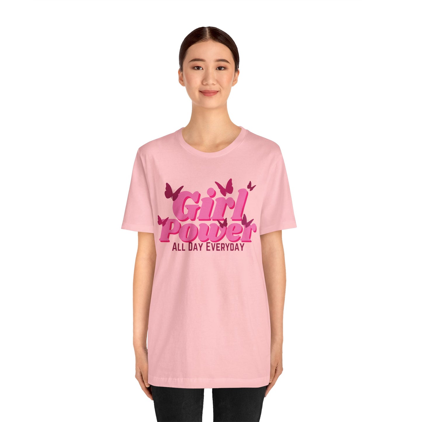 Girl Power All Day Everyday Unisex Jersey Short Sleeve Tee