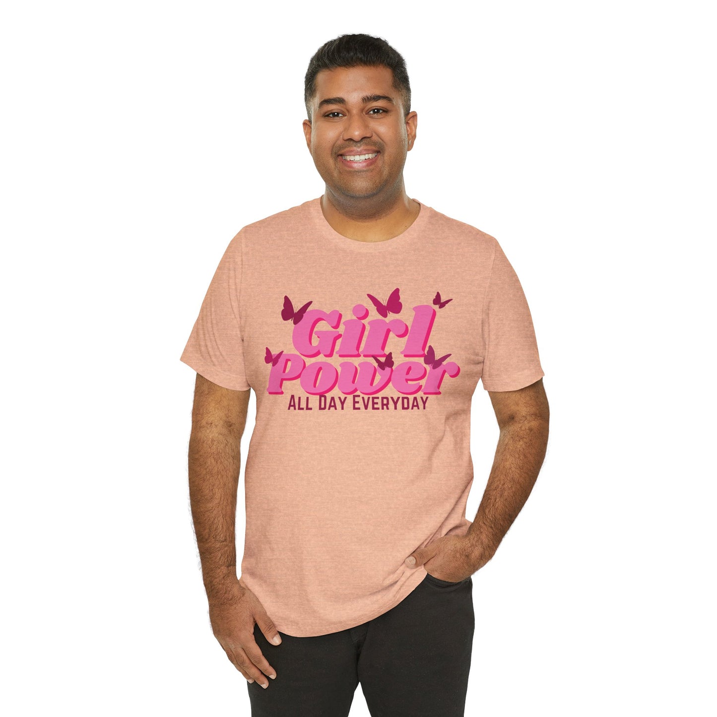 Girl Power All Day Everyday Unisex Jersey Short Sleeve Tee