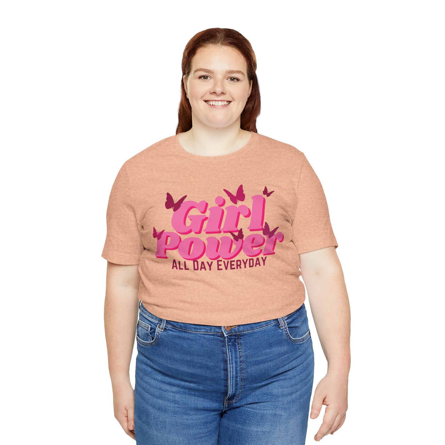 Girl Power All Day Everyday Unisex Jersey Short Sleeve Tee