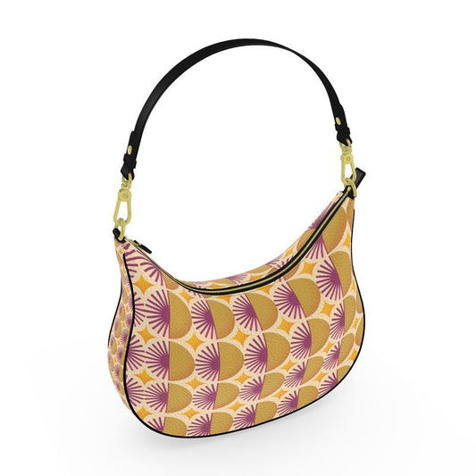 Floral Sun Curve Hobo Bag