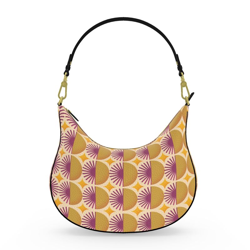 Floral Sun Curve Hobo Bag