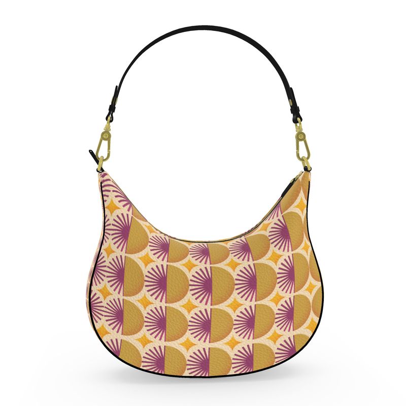 Floral Sun Curve Hobo Bag