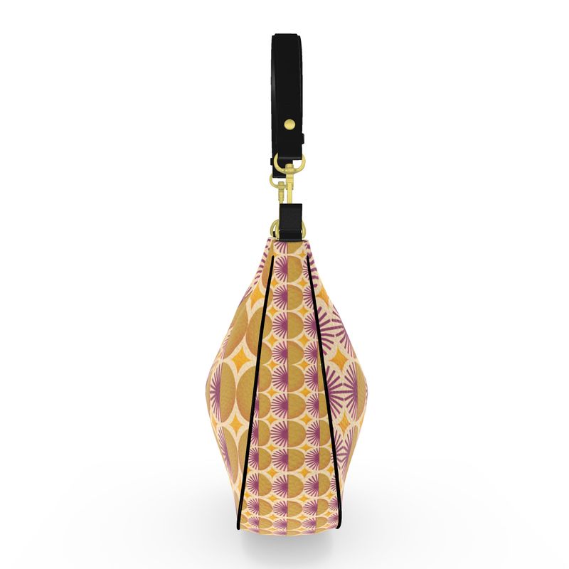 Floral Sun Curve Hobo Bag