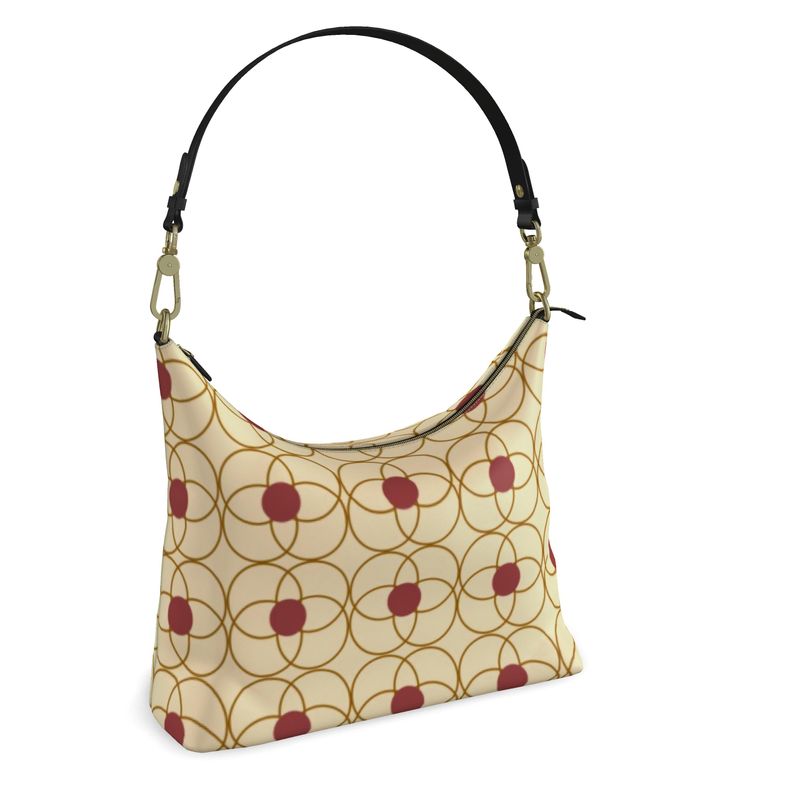 Boujee Luxury Designer Square Hobo Bag