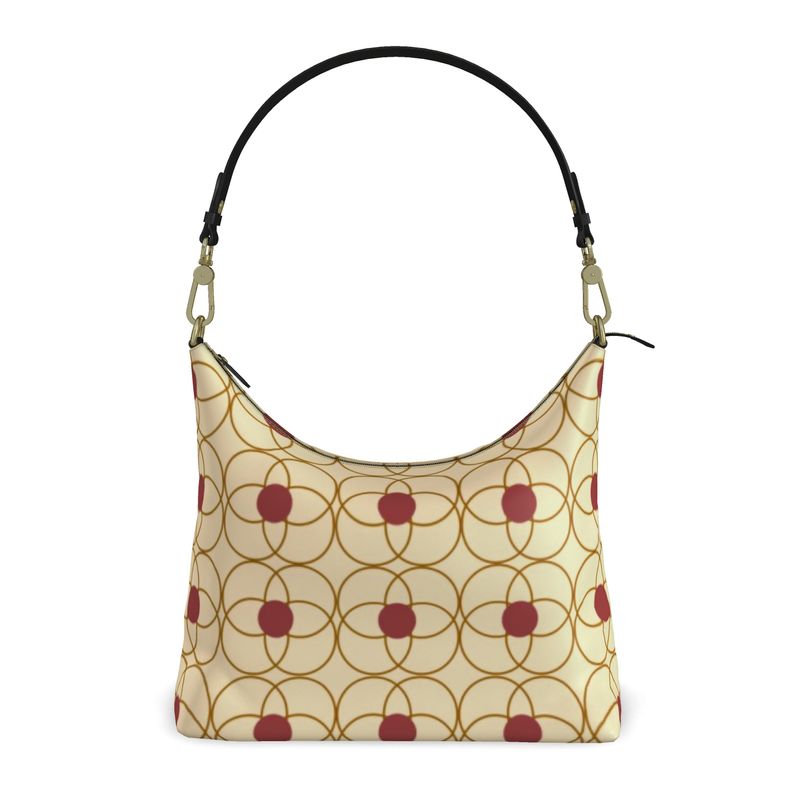 Boujee Luxury Designer Square Hobo Bag