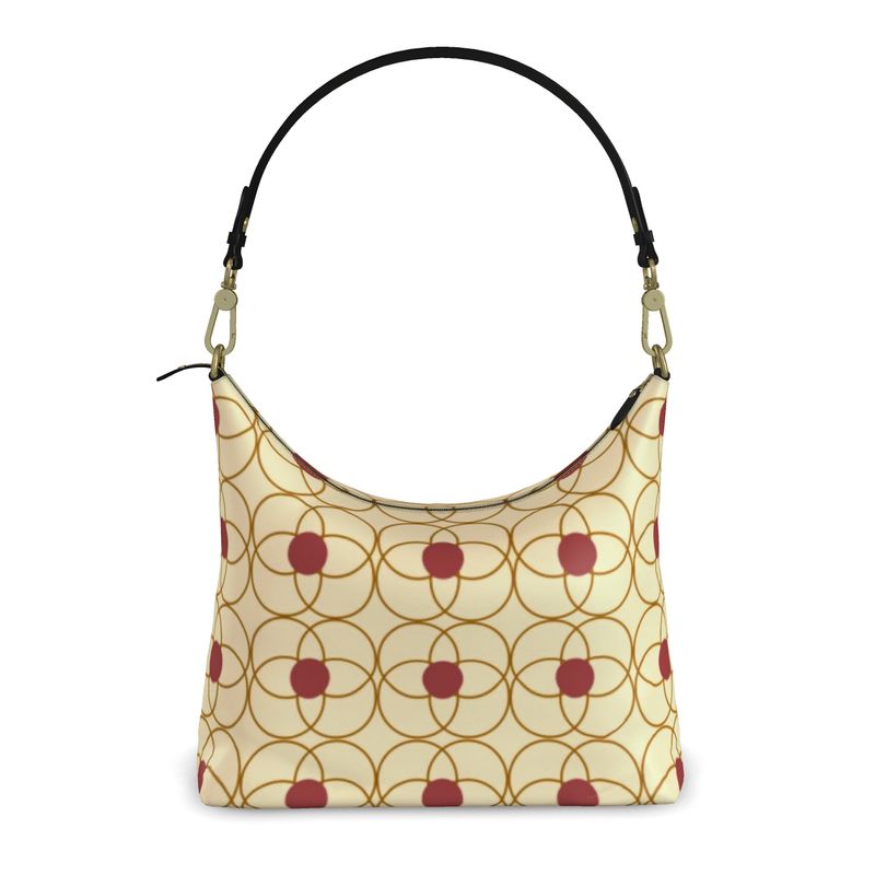 Boujee Luxury Designer Square Hobo Bag