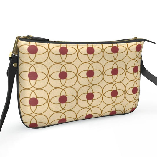 Boujee Luxury Designer Pochette Double Zip Bag
