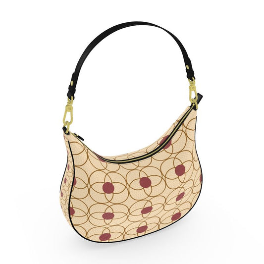 Boujee Luxury Designer Curve Hobo Bag