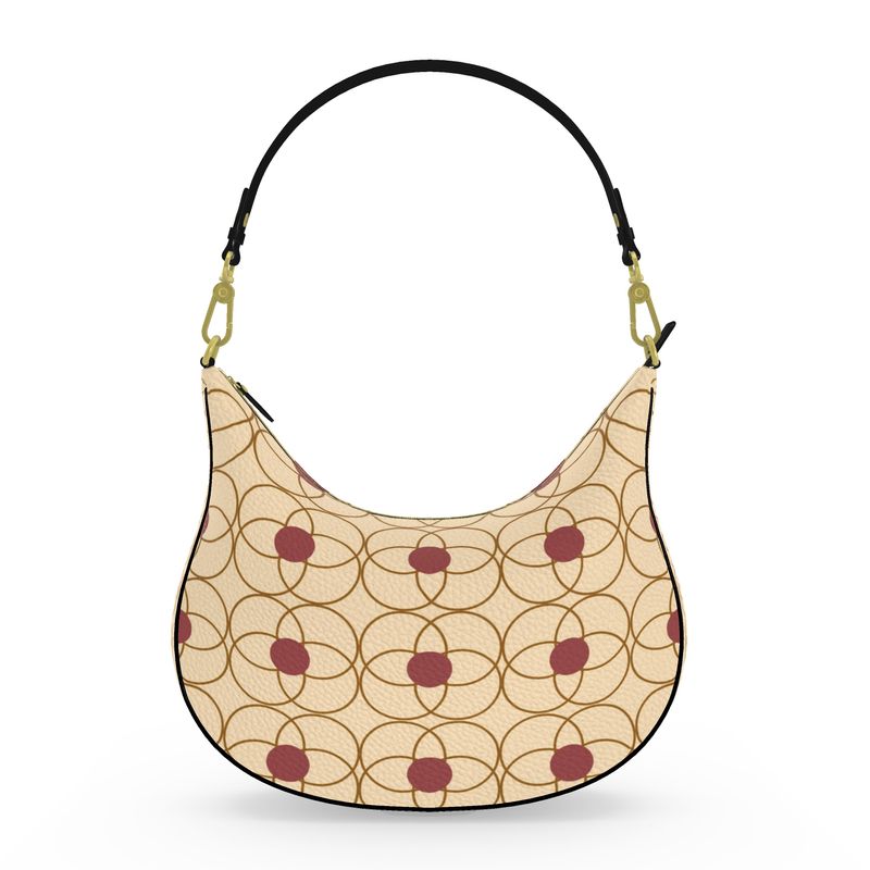 Boujee Luxury Designer Curve Hobo Bag