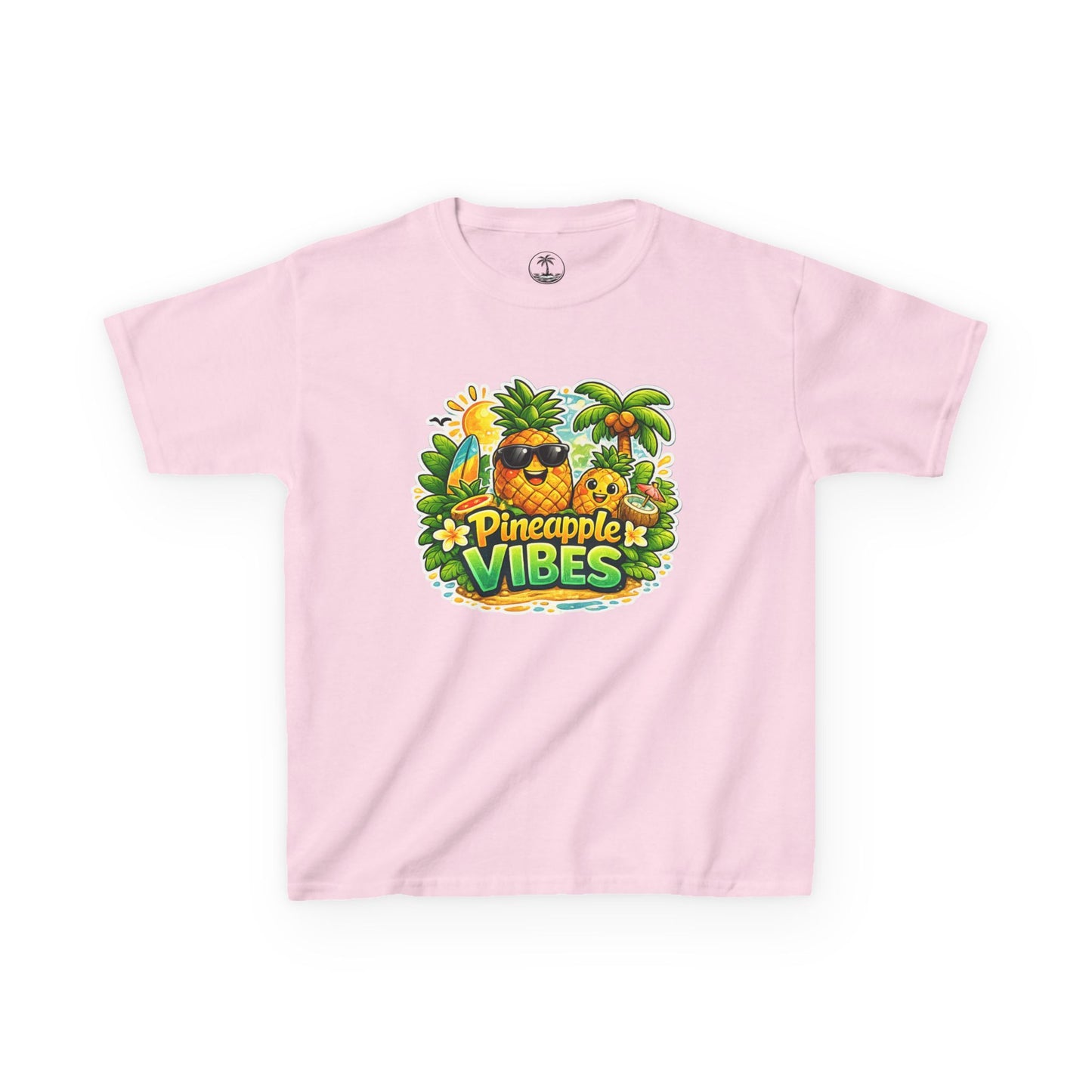 Kids Pineapple Vibes T‑Shirt — Tropical Summer Graphic Tee for Children
