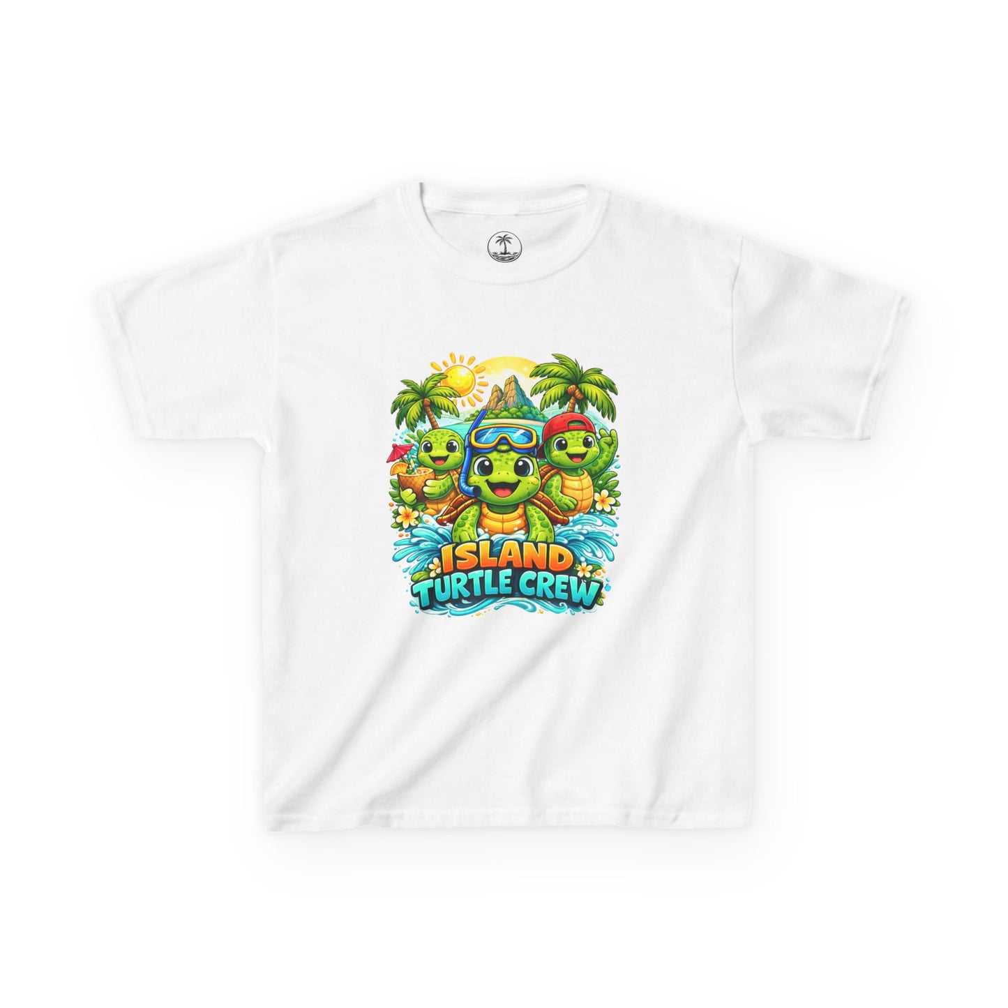 'Island Turtle Crew' Tropical Summer Graphic Shirt