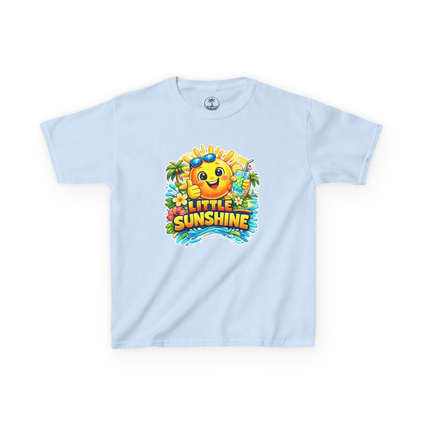 Kids T-Shirt — "Little Sunshine" Cute Smiley Sun Graphic