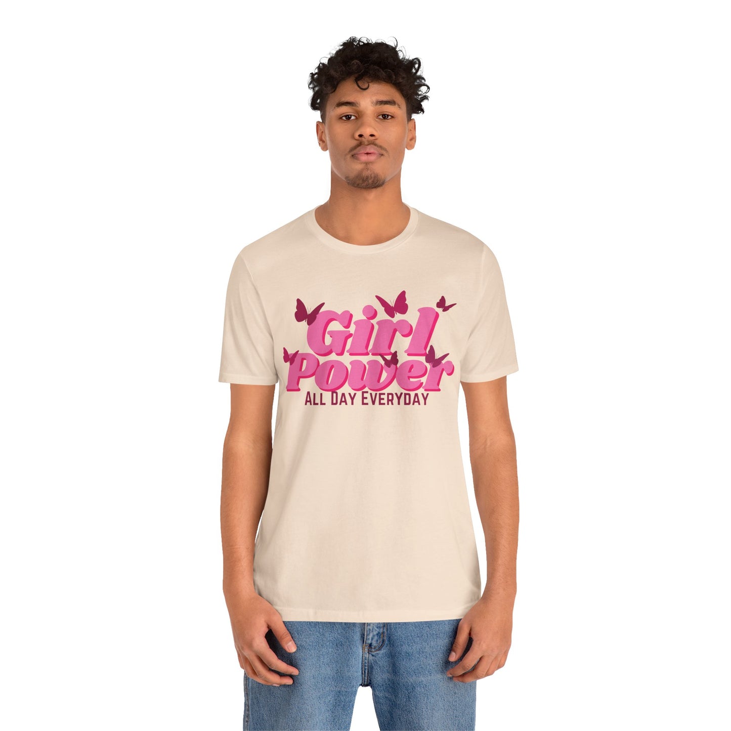 Girl Power All Day Everyday Unisex Jersey Short Sleeve Tee