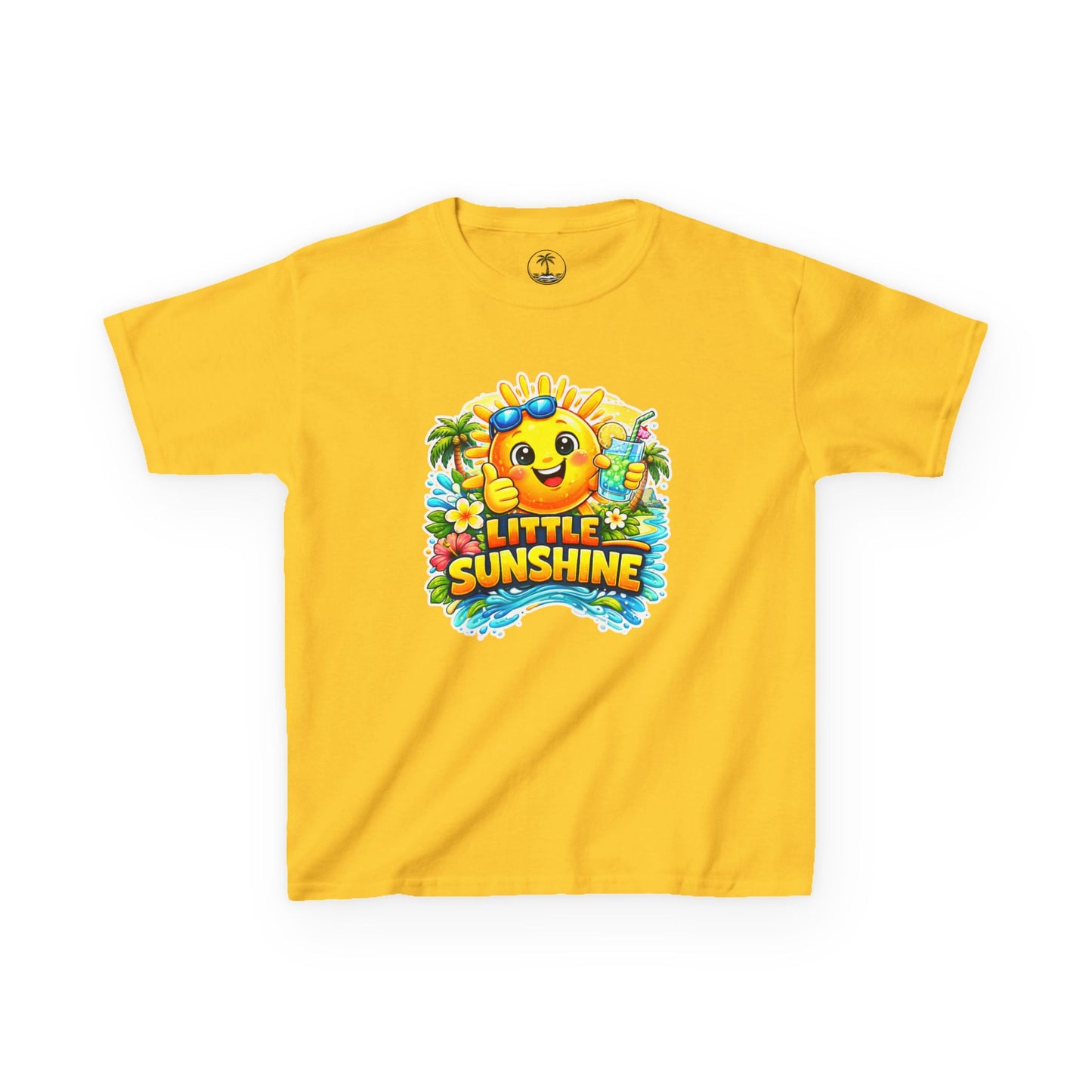 Kids T-Shirt — "Little Sunshine" Cute Smiley Sun Graphic