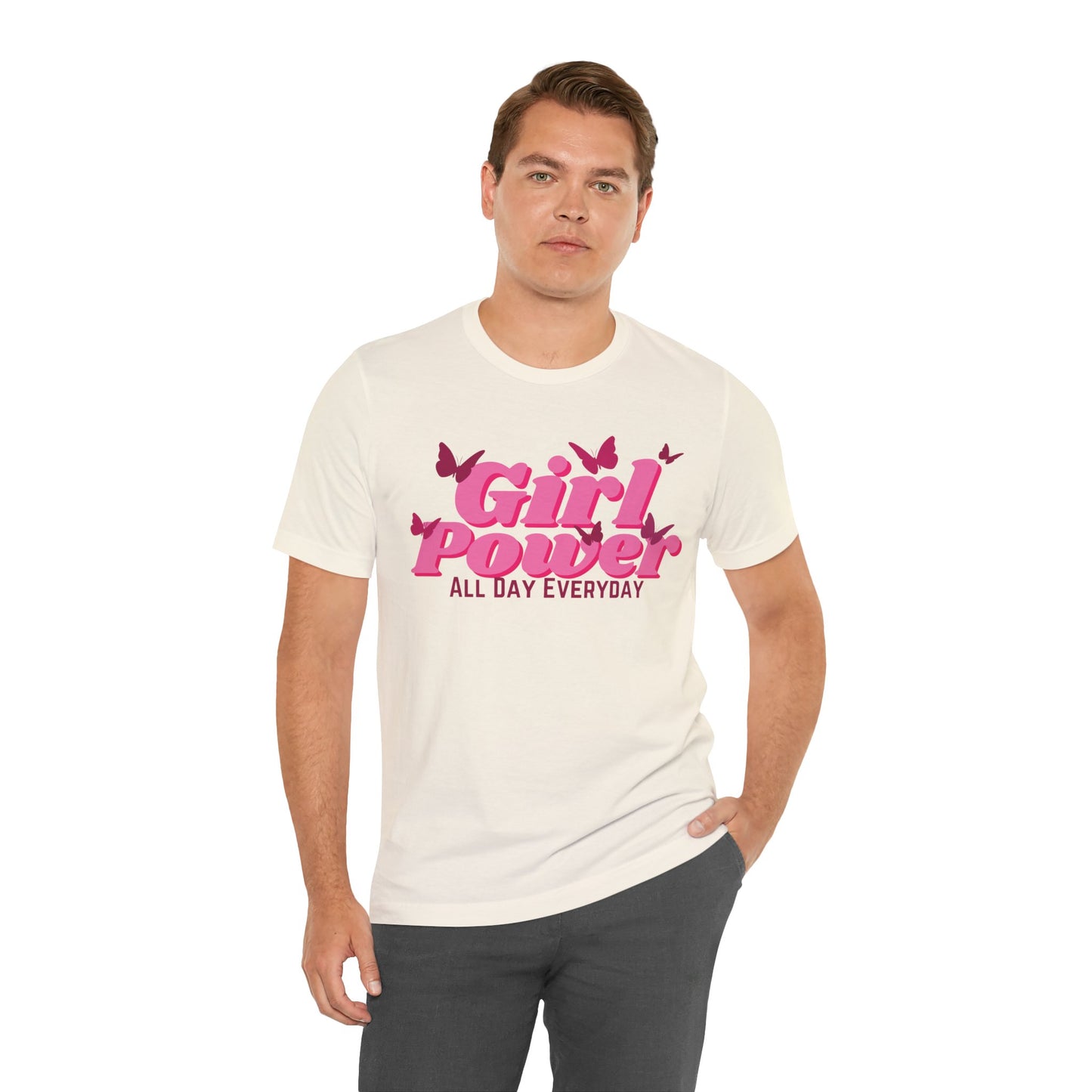 Girl Power All Day Everyday Unisex Jersey Short Sleeve Tee