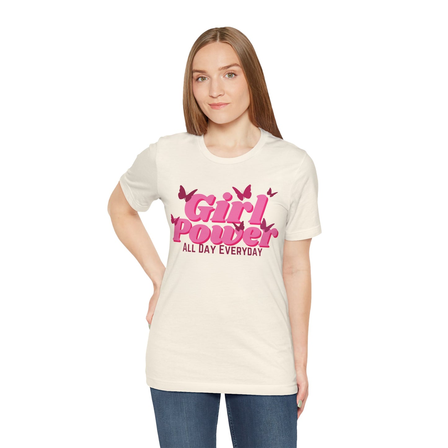 Girl Power All Day Everyday Unisex Jersey Short Sleeve Tee