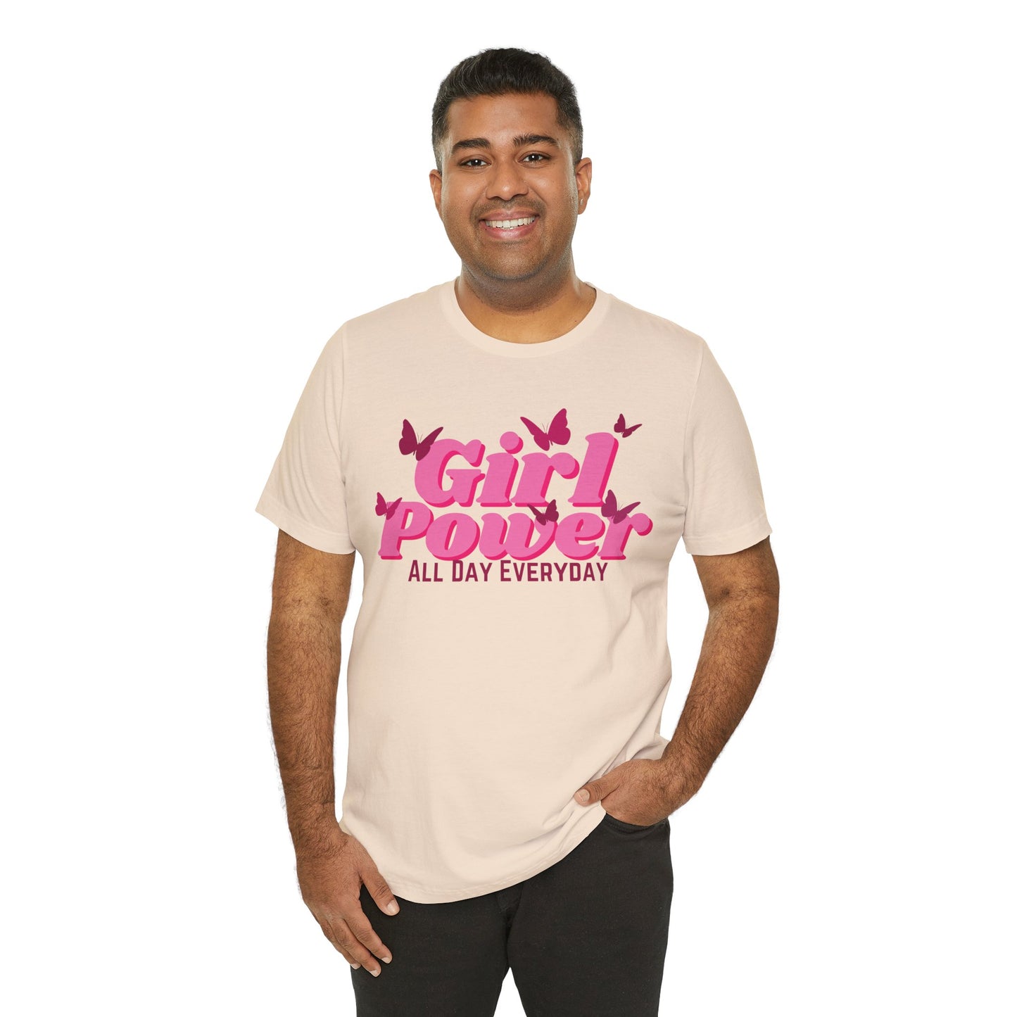 Girl Power All Day Everyday Unisex Jersey Short Sleeve Tee