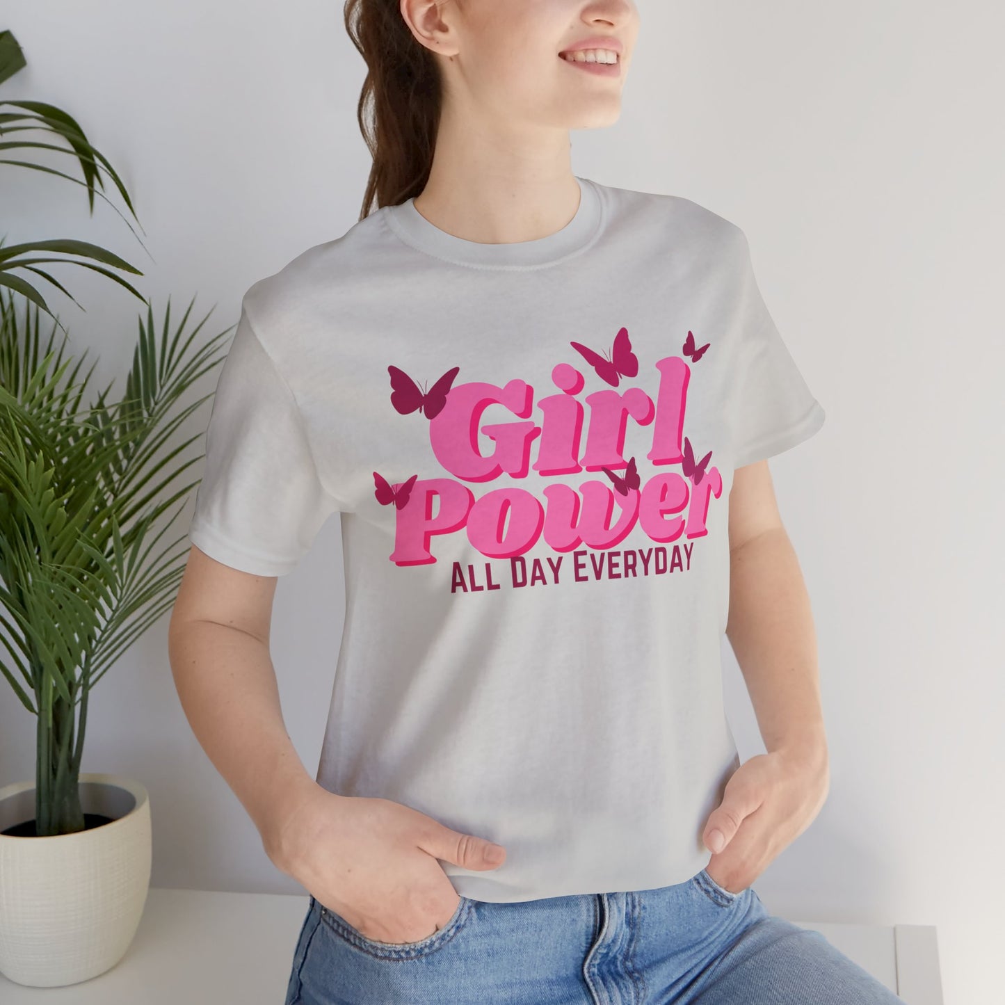 Girl Power All Day Everyday Unisex Jersey Short Sleeve Tee