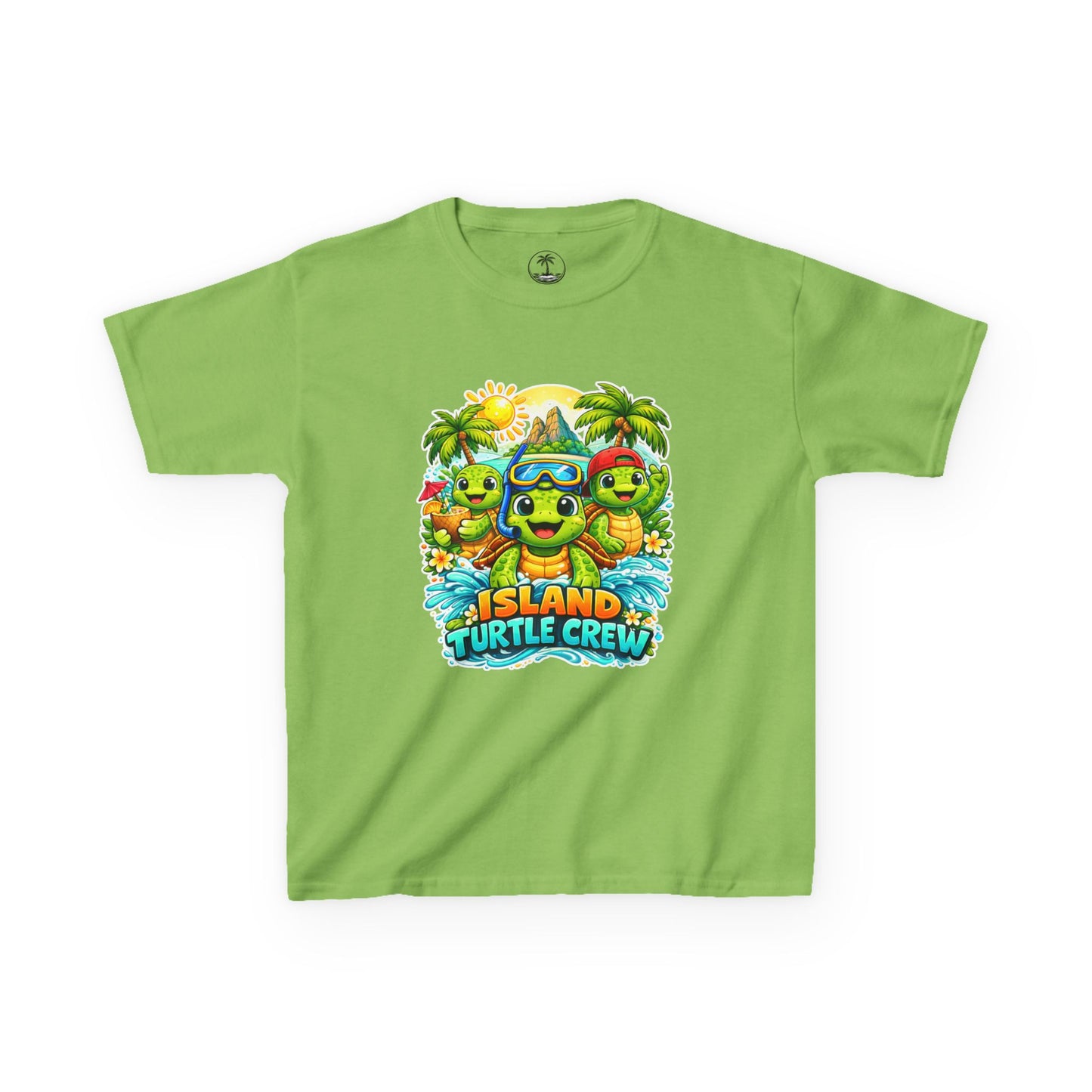 'Island Turtle Crew' Tropical Summer Graphic Shirt