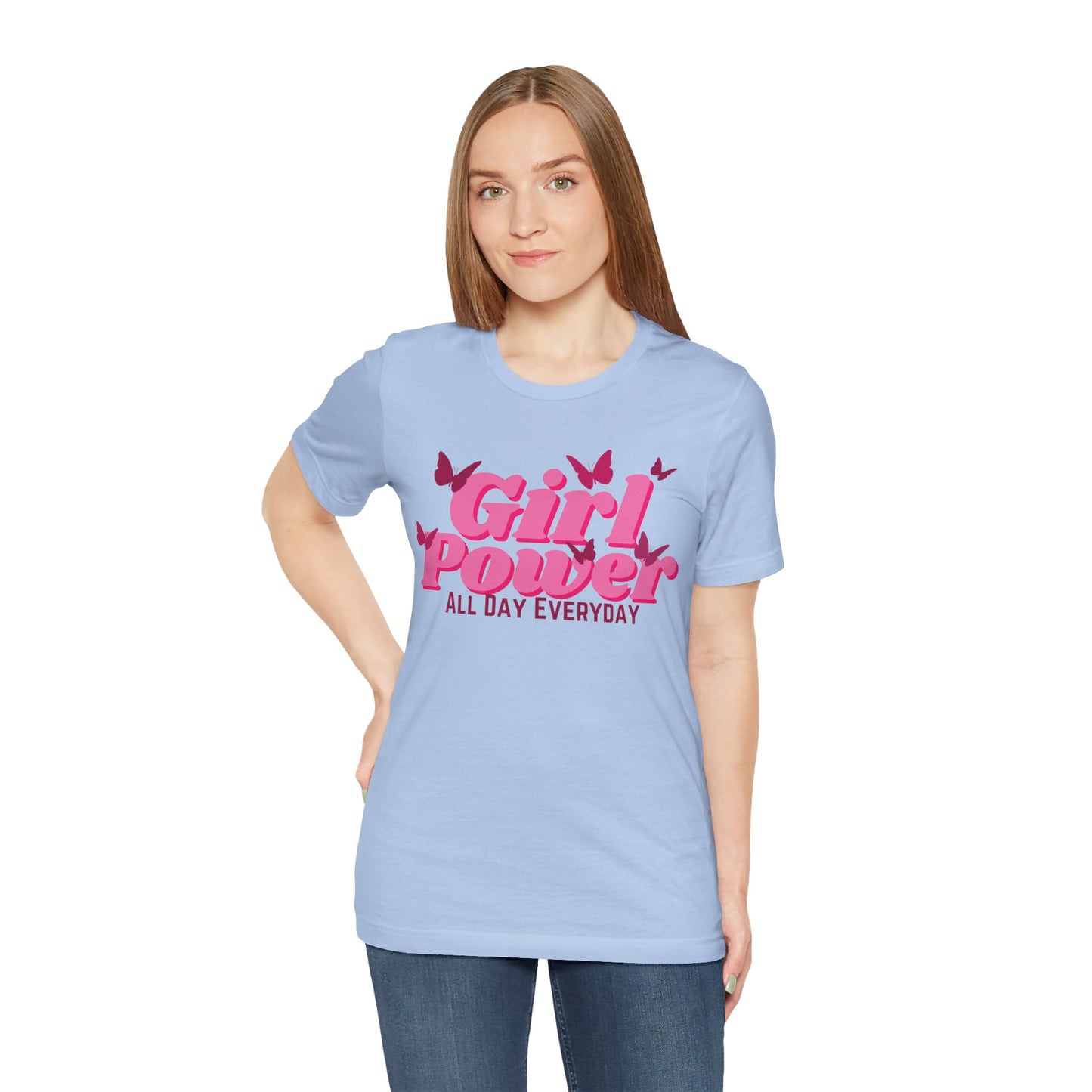 Girl Power All Day Everyday Unisex Jersey Short Sleeve Tee