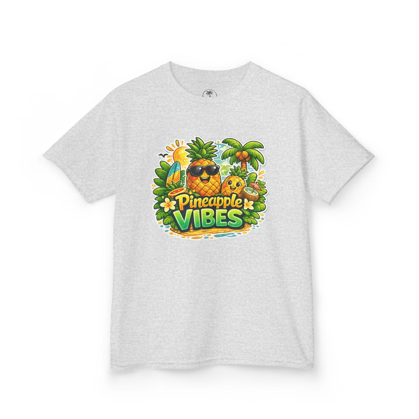 Kids Pineapple Vibes T‑Shirt — Tropical Summer Graphic Tee for Children