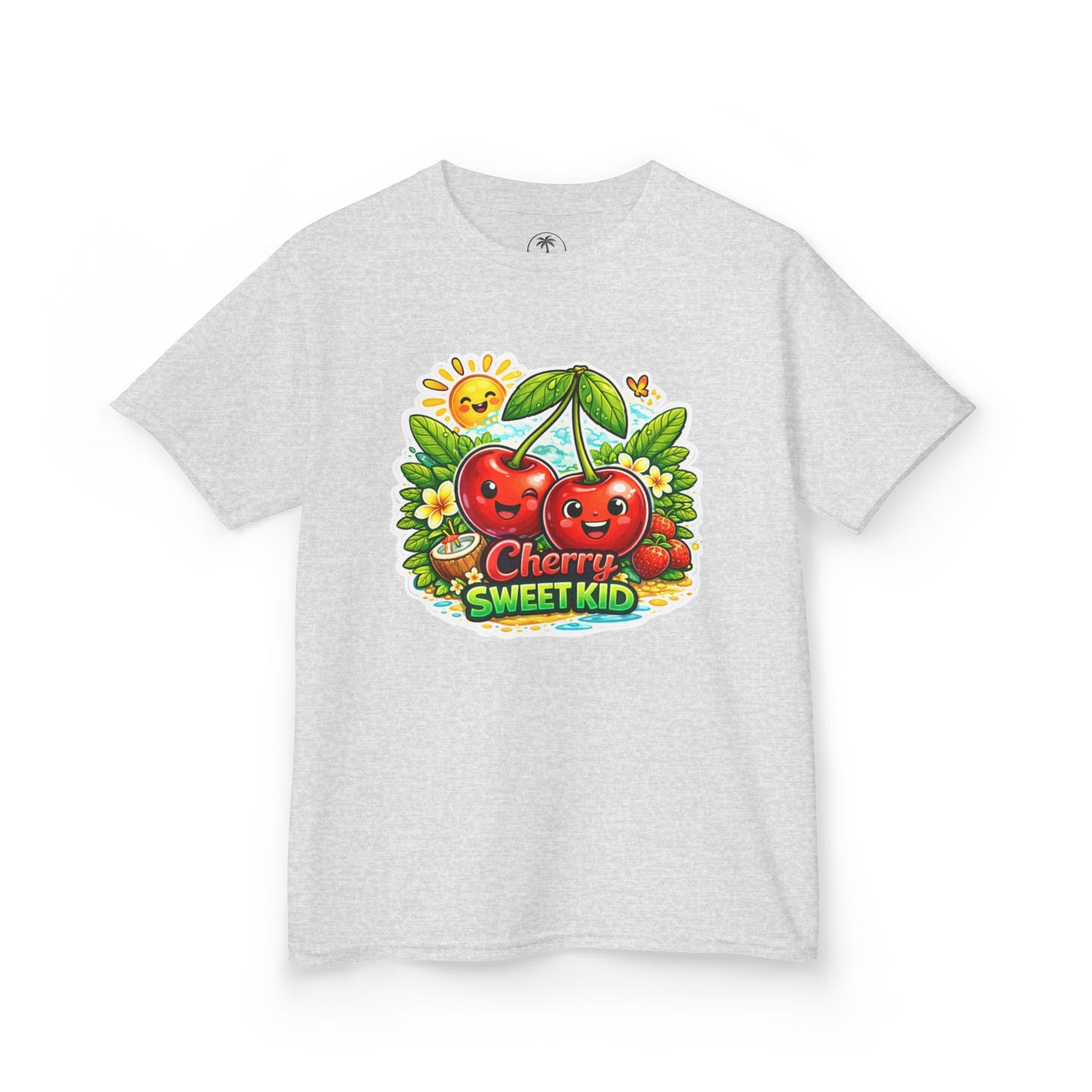 Kids "Cherry Sweet Kid" Graphic Tee — Cute Fruit Cartoon Shirt for Children