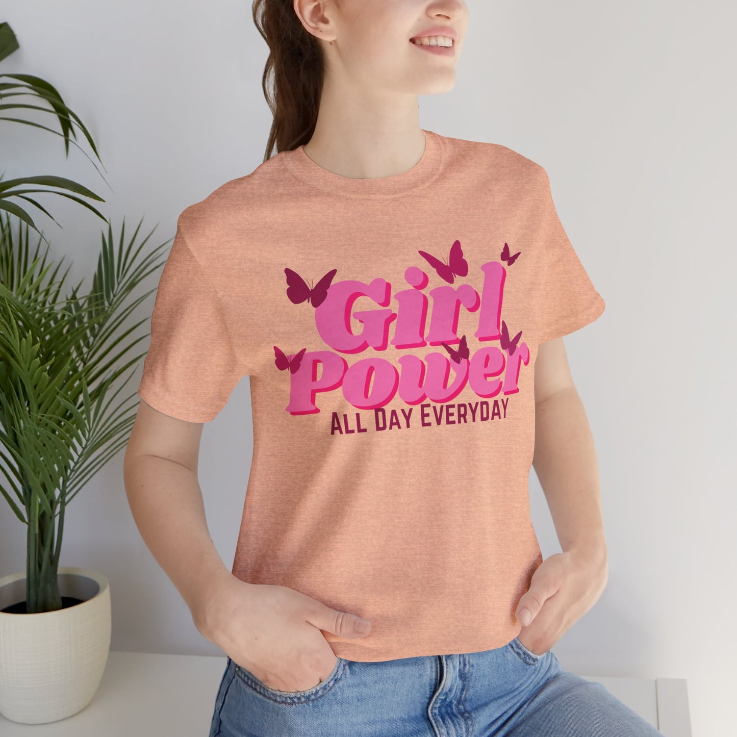 Girl Power All Day Everyday Unisex Jersey Short Sleeve Tee