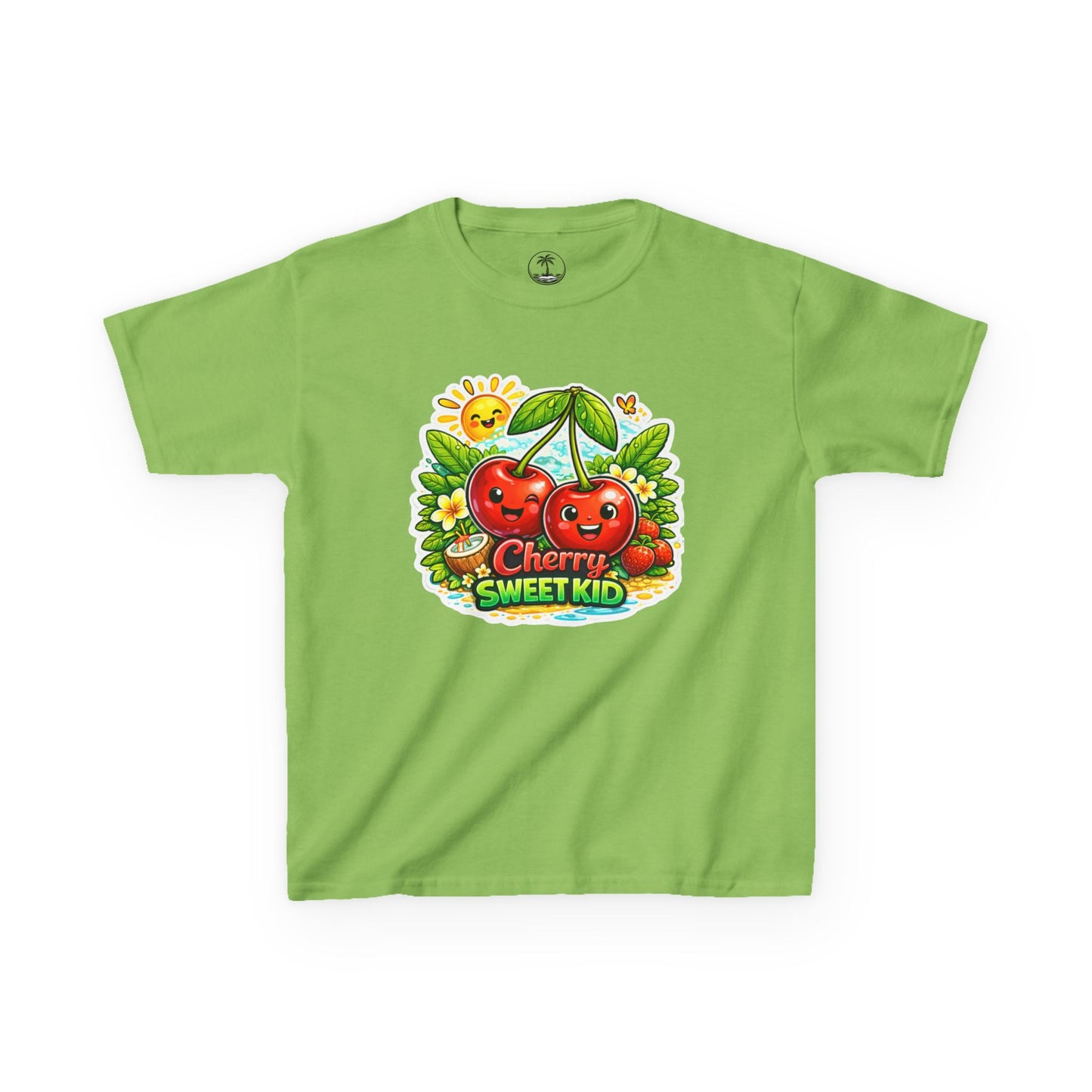 Kids "Cherry Sweet Kid" Graphic Tee — Cute Fruit Cartoon Shirt for Children