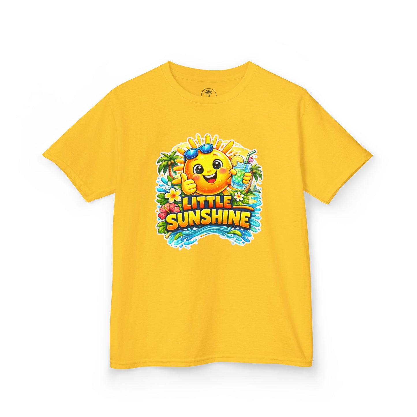 Kids T-Shirt — "Little Sunshine" Cute Smiley Sun Graphic