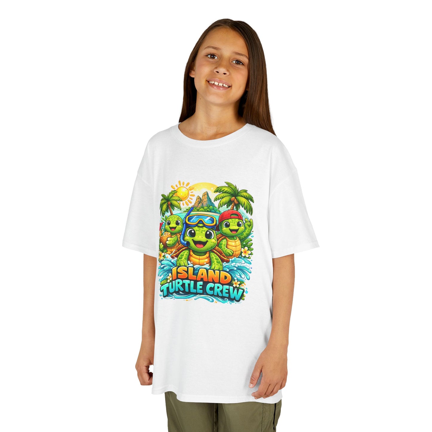 'Island Turtle Crew' Tropical Summer Graphic Shirt
