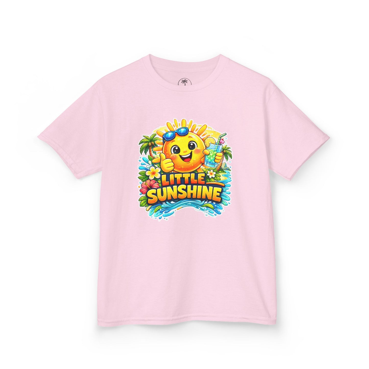 Kids T-Shirt — "Little Sunshine" Cute Smiley Sun Graphic