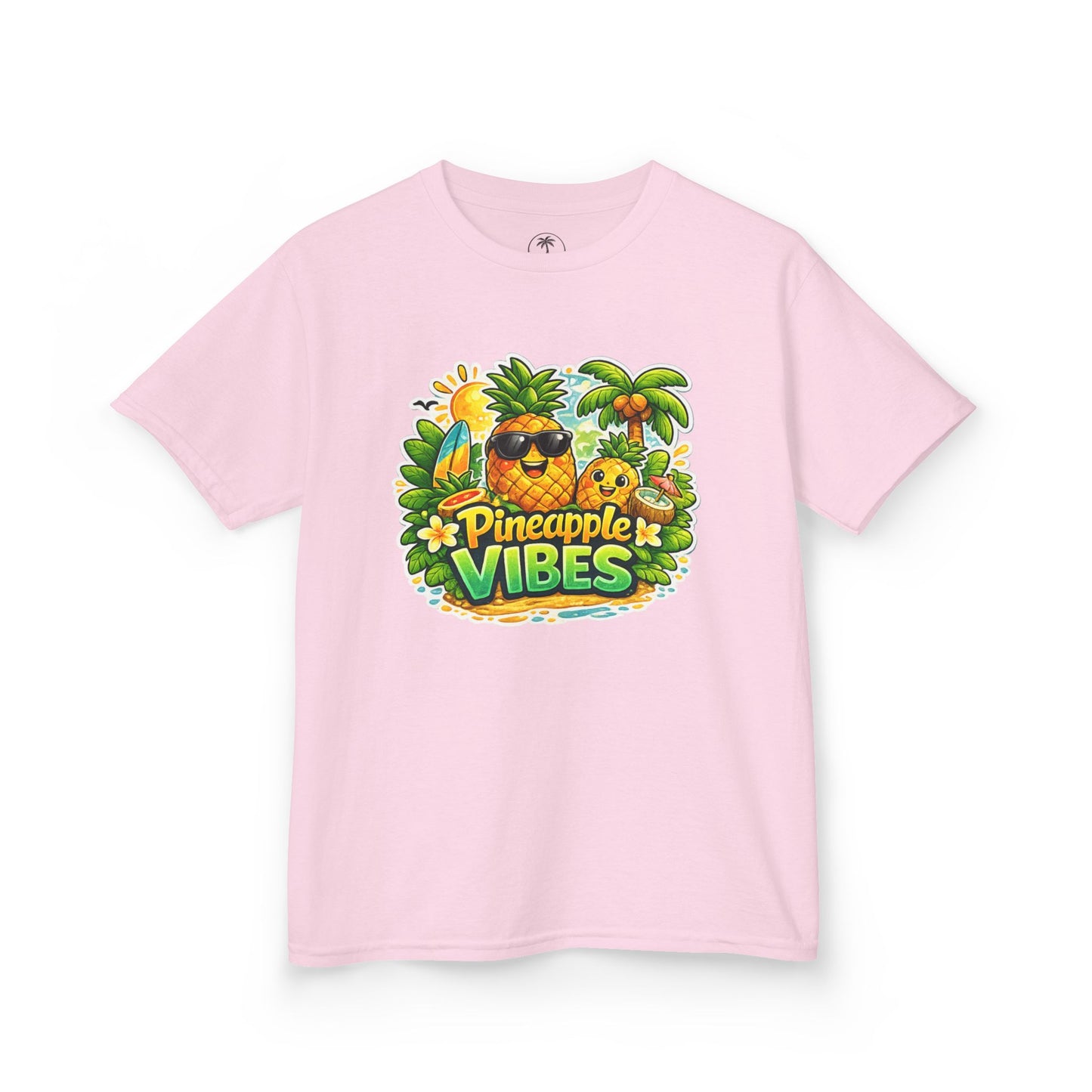 Kids Pineapple Vibes T‑Shirt — Tropical Summer Graphic Tee for Children