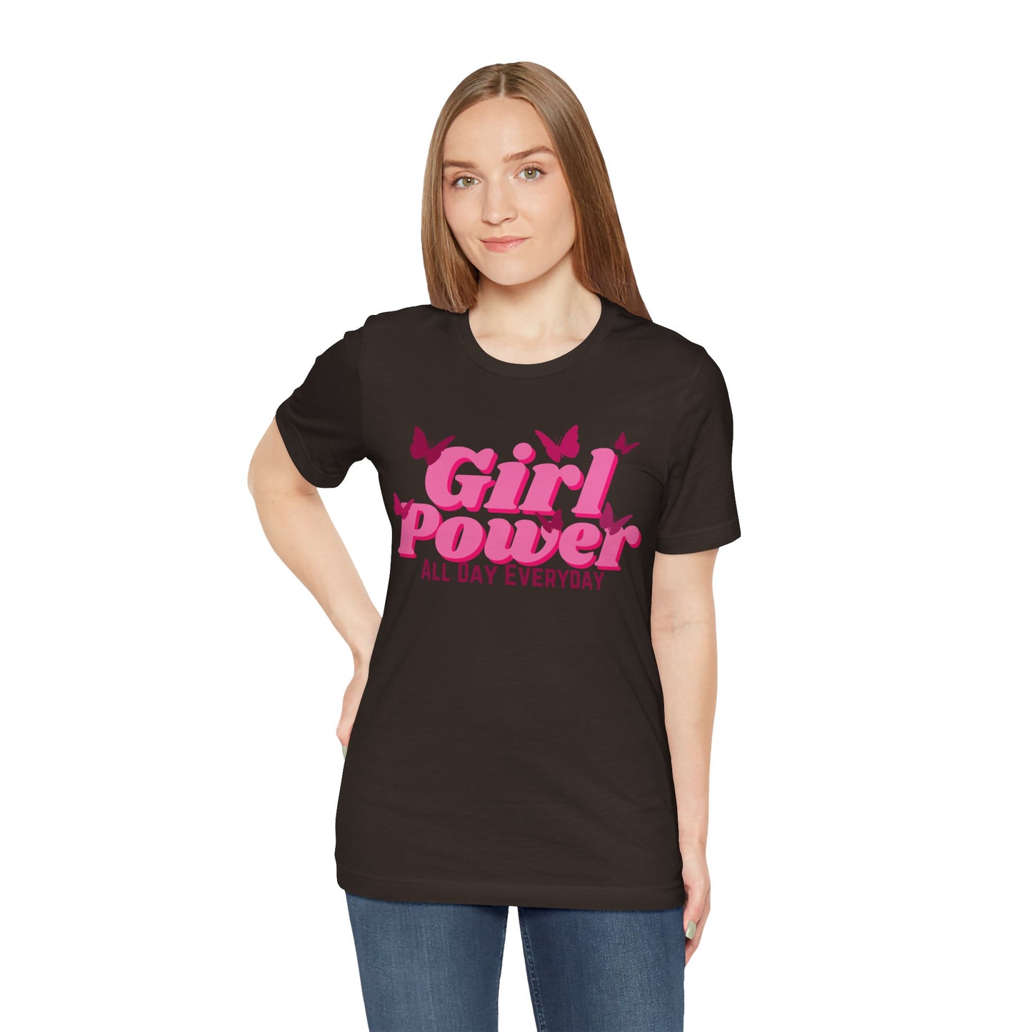 Girl Power All Day Everyday Unisex Jersey Short Sleeve Tee