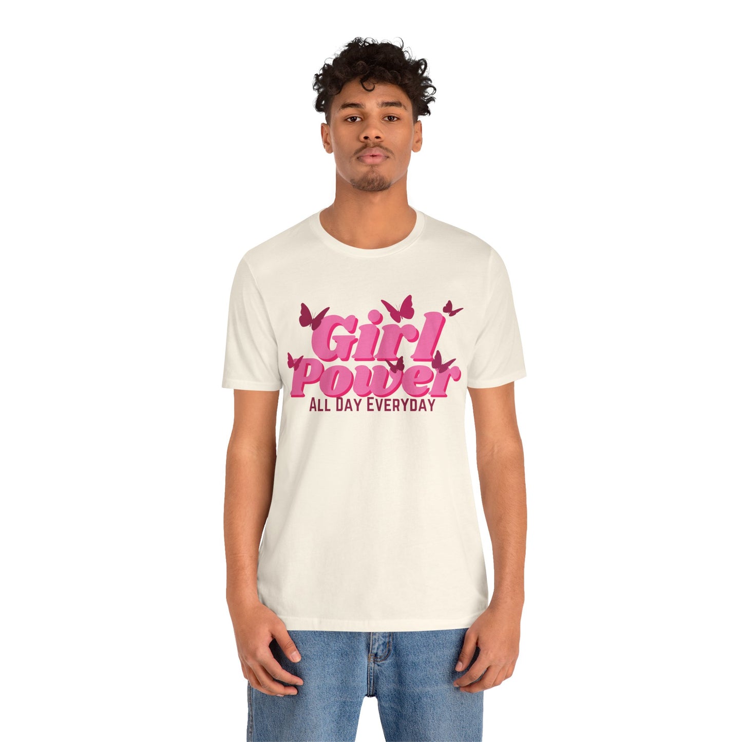 Girl Power All Day Everyday Unisex Jersey Short Sleeve Tee