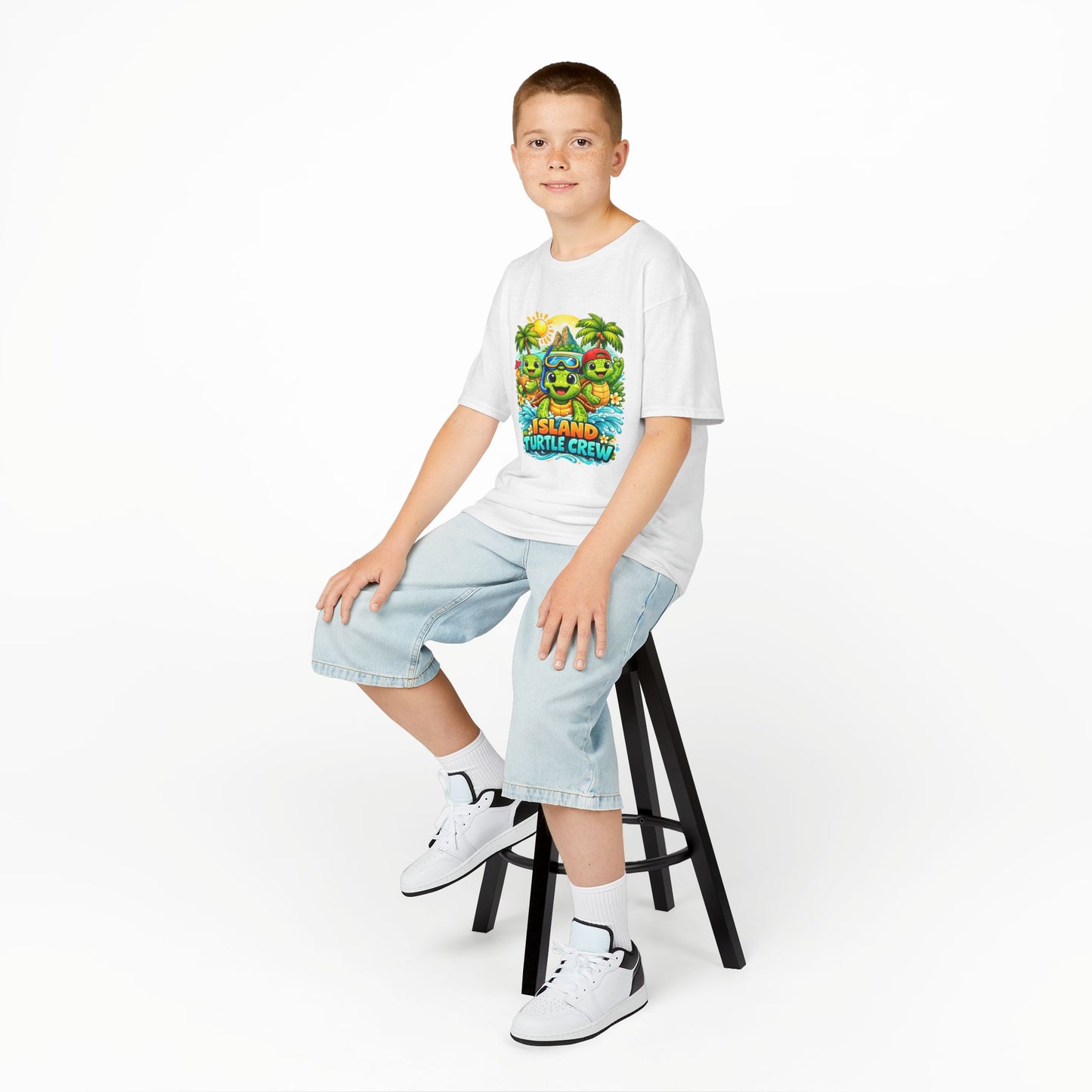 'Island Turtle Crew' Tropical Summer Graphic Shirt