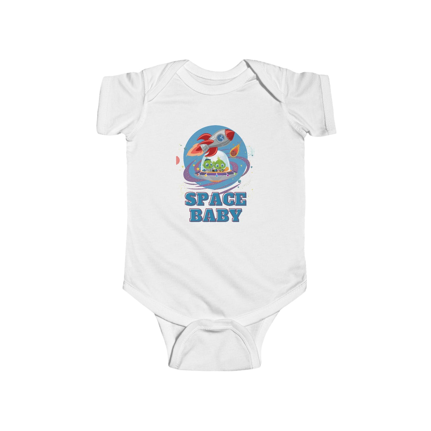 Space Baby Fine Jersey Bodysuit