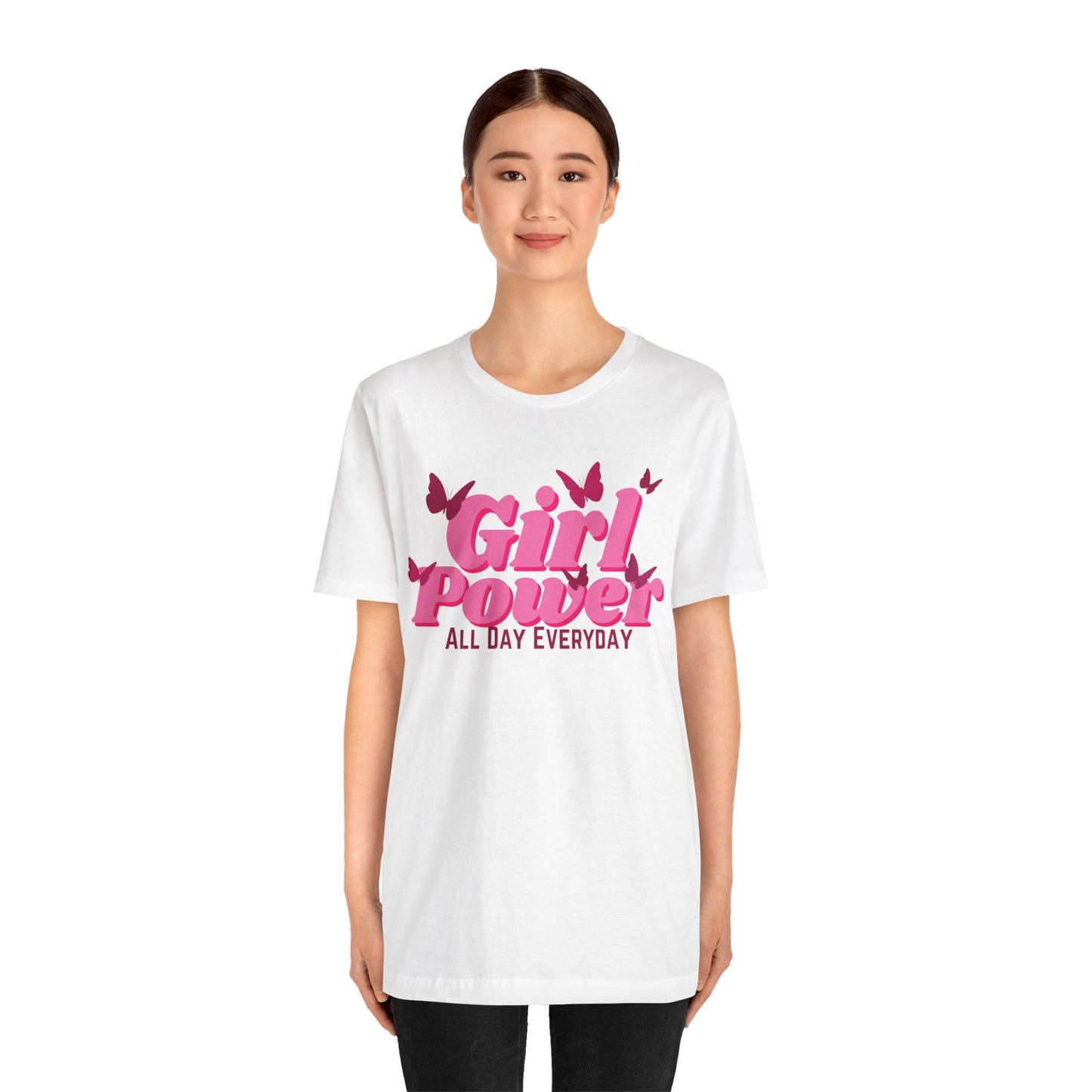 Girl Power All Day Everyday Unisex Jersey Short Sleeve Tee
