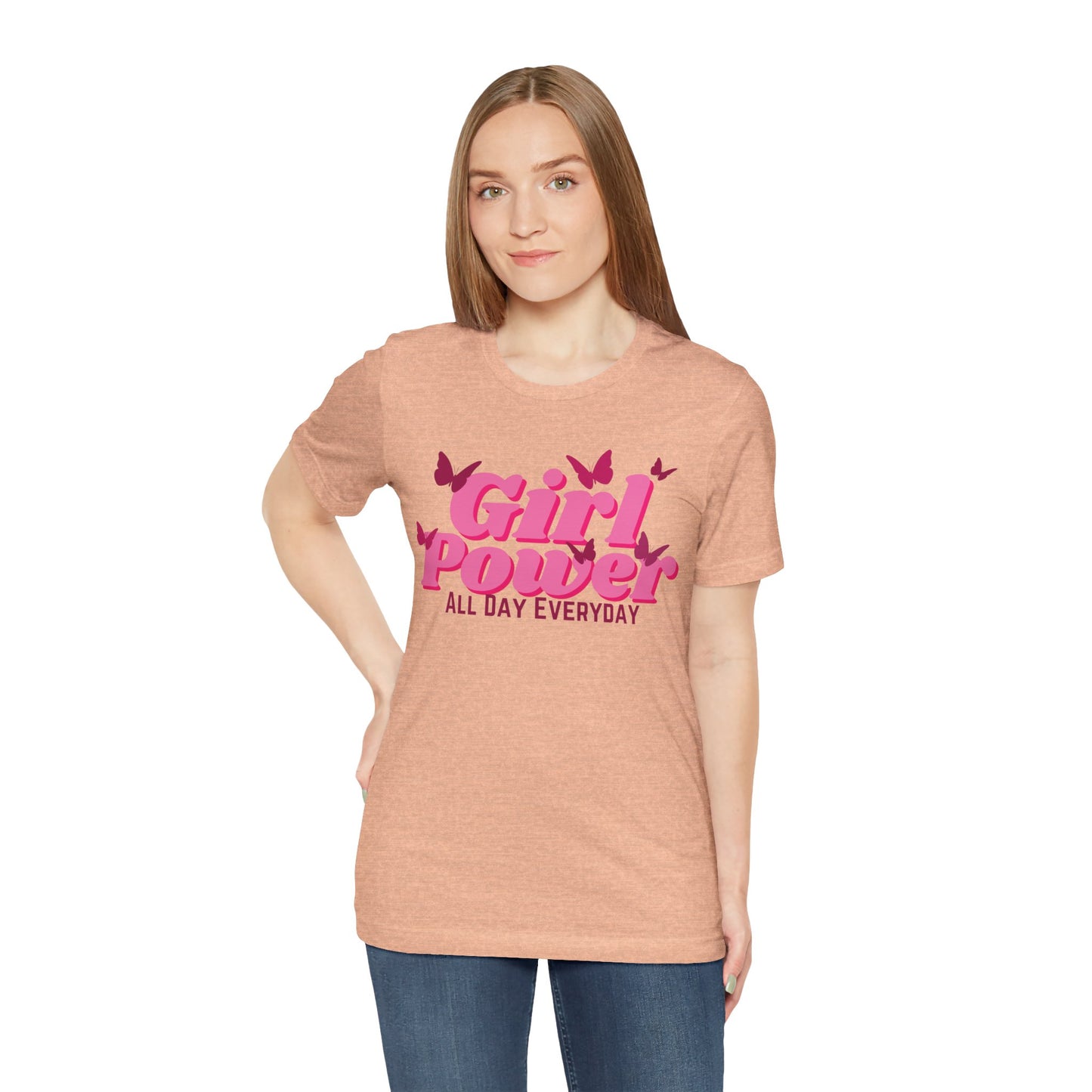 Girl Power All Day Everyday Unisex Jersey Short Sleeve Tee