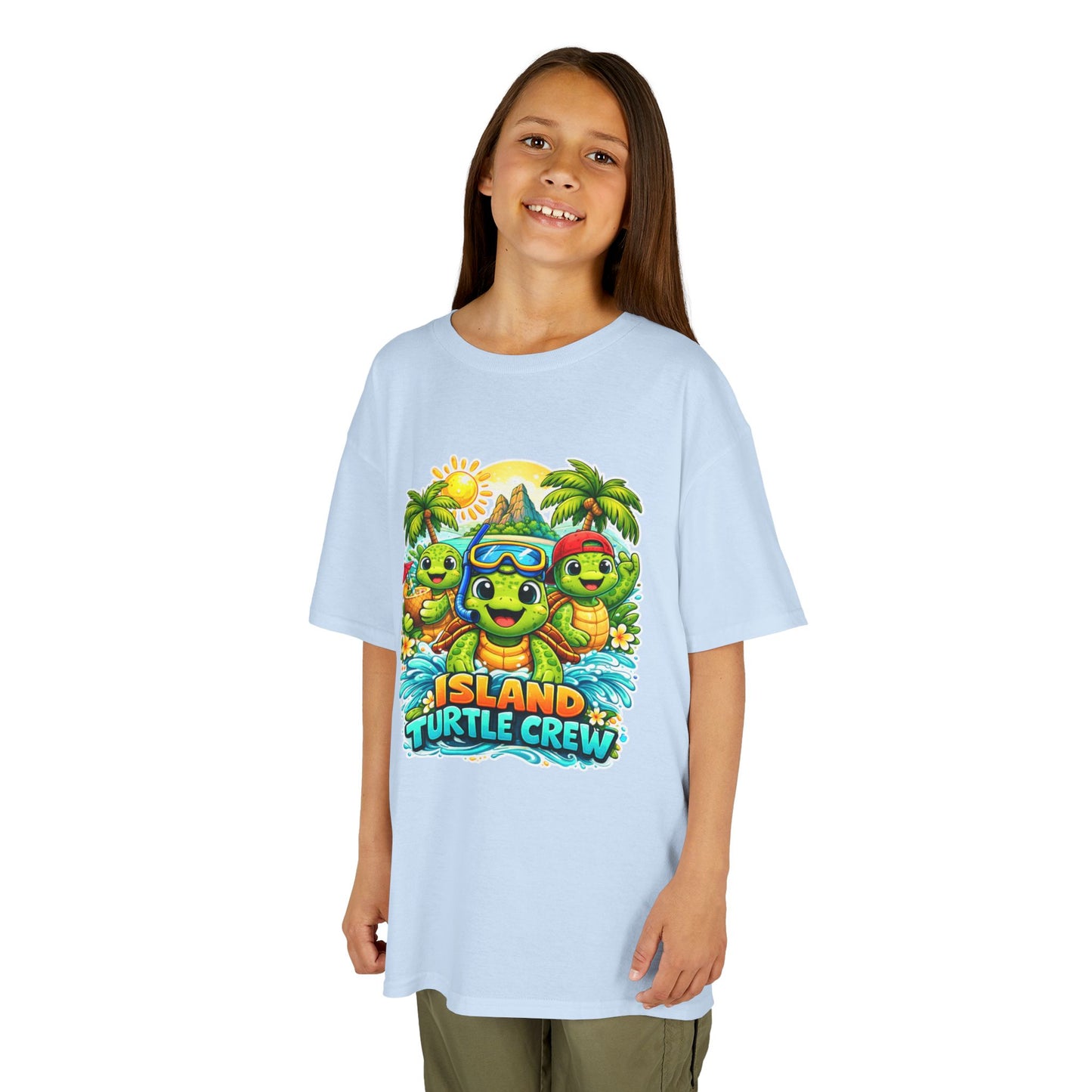 'Island Turtle Crew' Tropical Summer Graphic Shirt