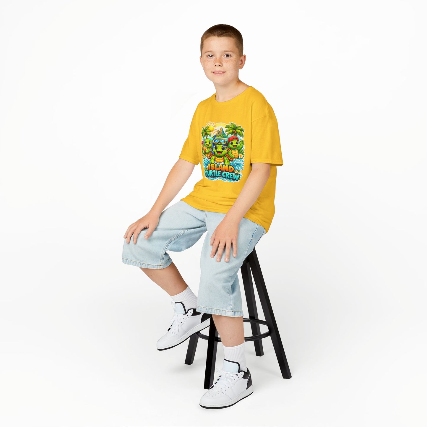 'Island Turtle Crew' Tropical Summer Graphic Shirt