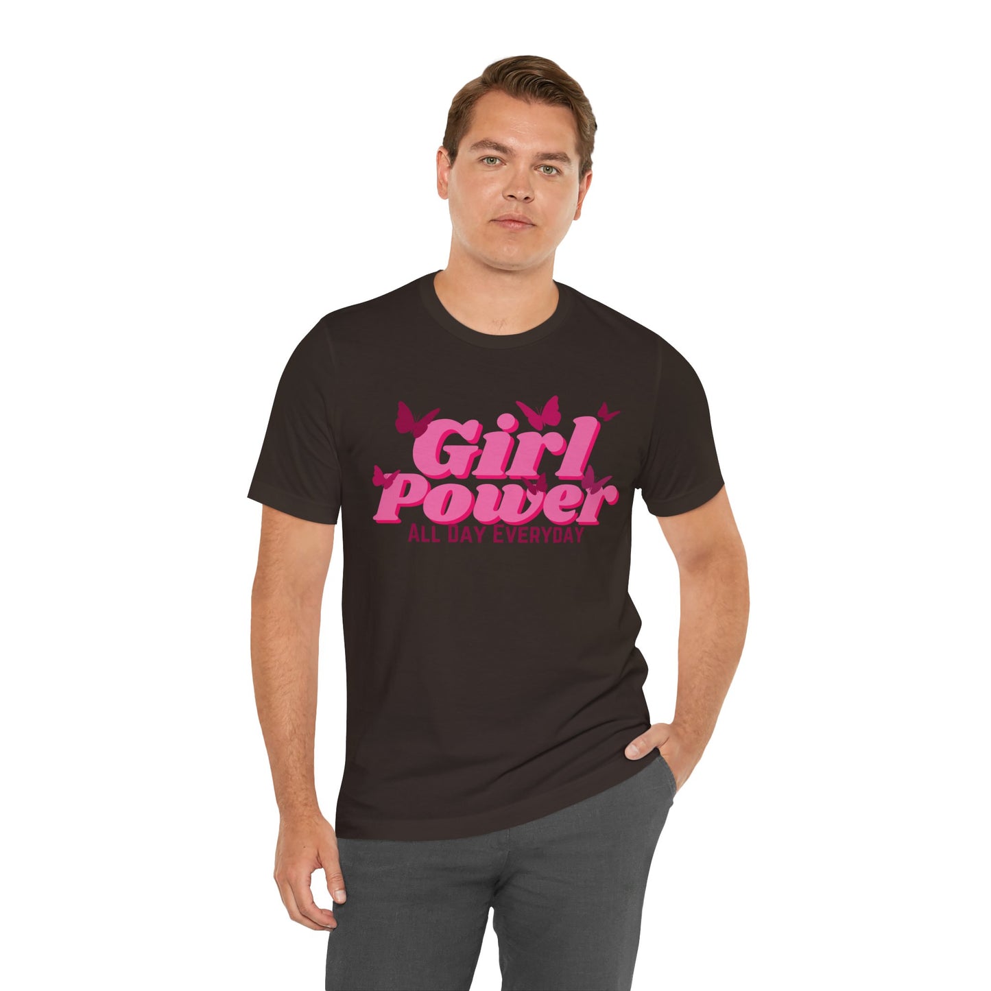 Girl Power All Day Everyday Unisex Jersey Short Sleeve Tee