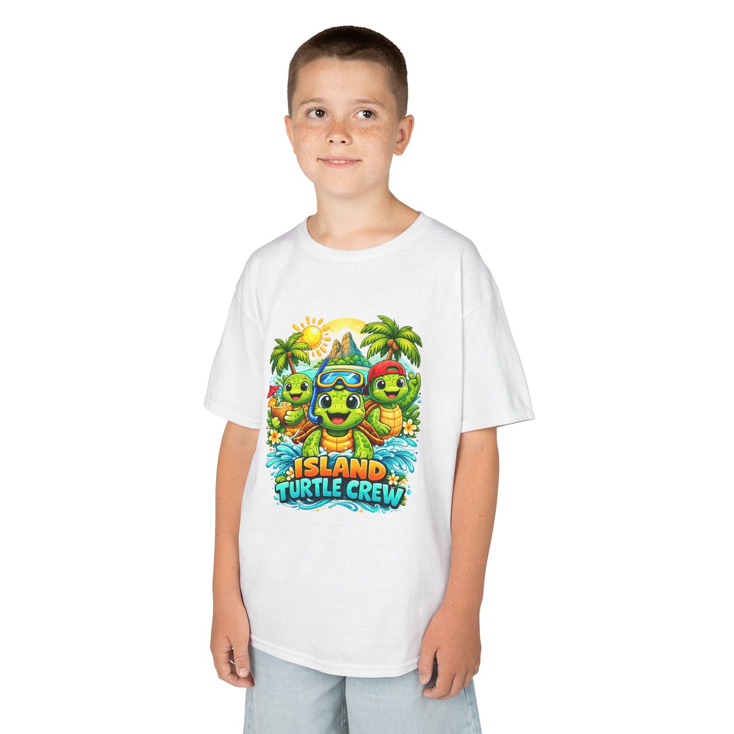 'Island Turtle Crew' Tropical Summer Graphic Shirt