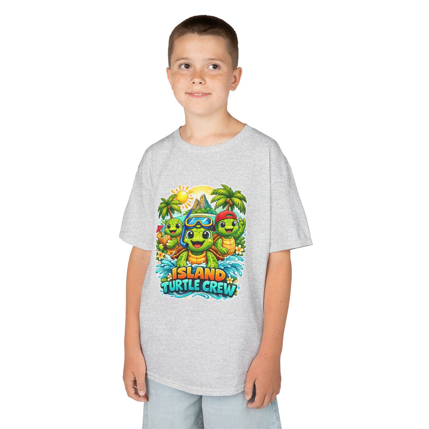 'Island Turtle Crew' Tropical Summer Graphic Shirt